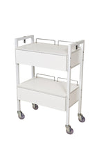 Load image into Gallery viewer, Beauty Trolley - 2 Drawers (Black/White)
