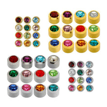 Load image into Gallery viewer, Earring (Assorted Birthstone) - 12 pairs/pk