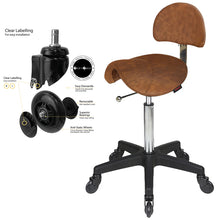 Load image into Gallery viewer, Saddle Tan by Joiken (Backrest, Black Base, Click 'n Clean Castor)