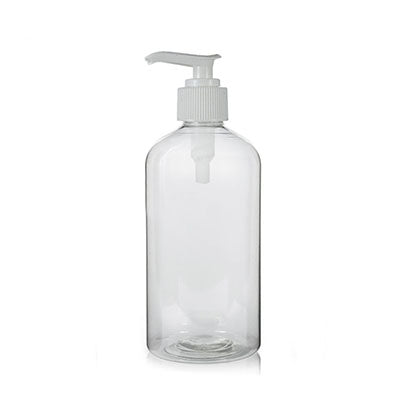 Bottle (Plastic PET) Clear with Pump - 500ml
