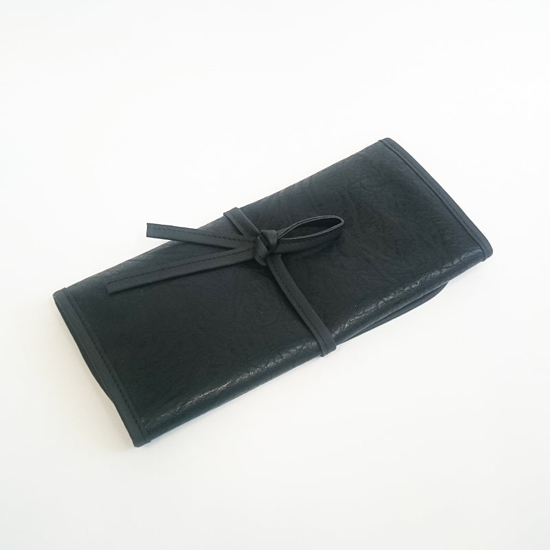 Make Up Brush Pouch Leatherette Wrap (Empty - 11 Pockets)