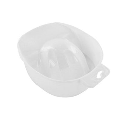 Manicure Soaking Bowl Plastic White (Acetone Safe)