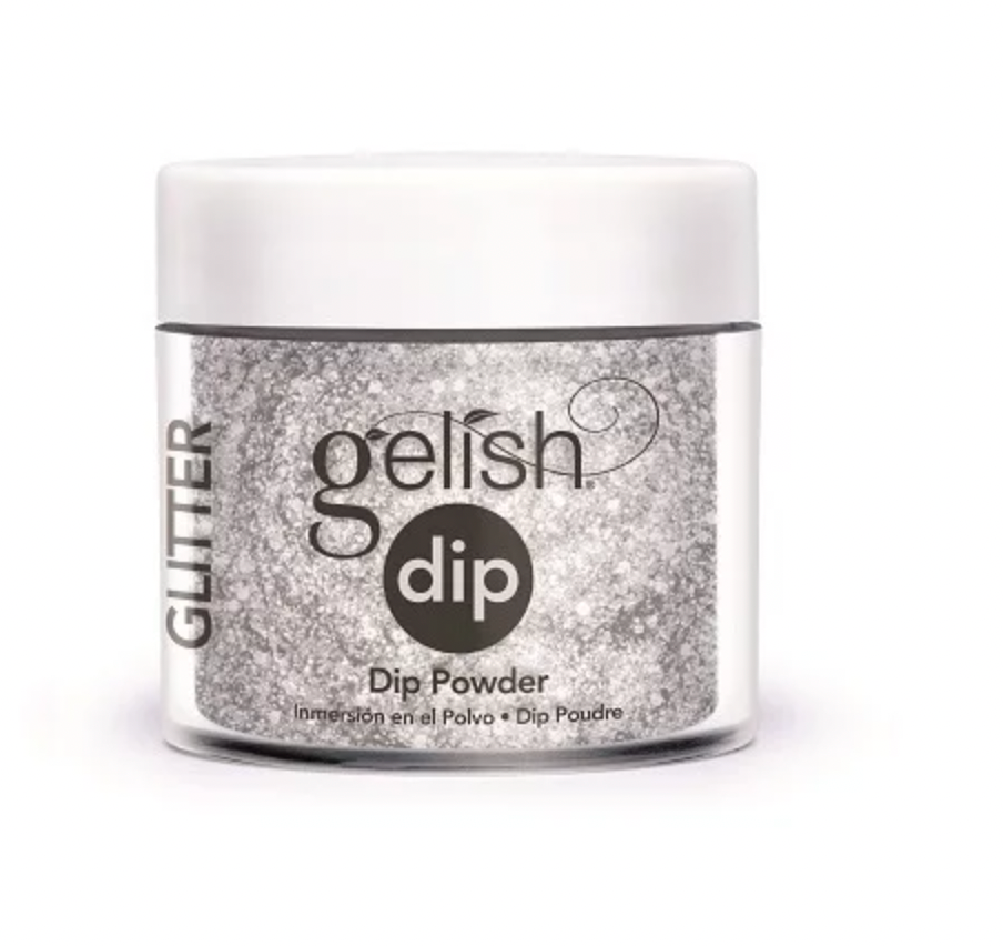 Gelish Dip French Powder Am I Making You Gelish (SILVER CHUNKY GLITTER) - 23g