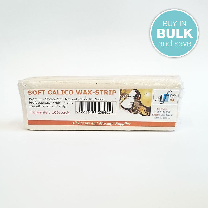 Waxing Roll: Soft Cream Calico Precuts - 100 precuts/pk