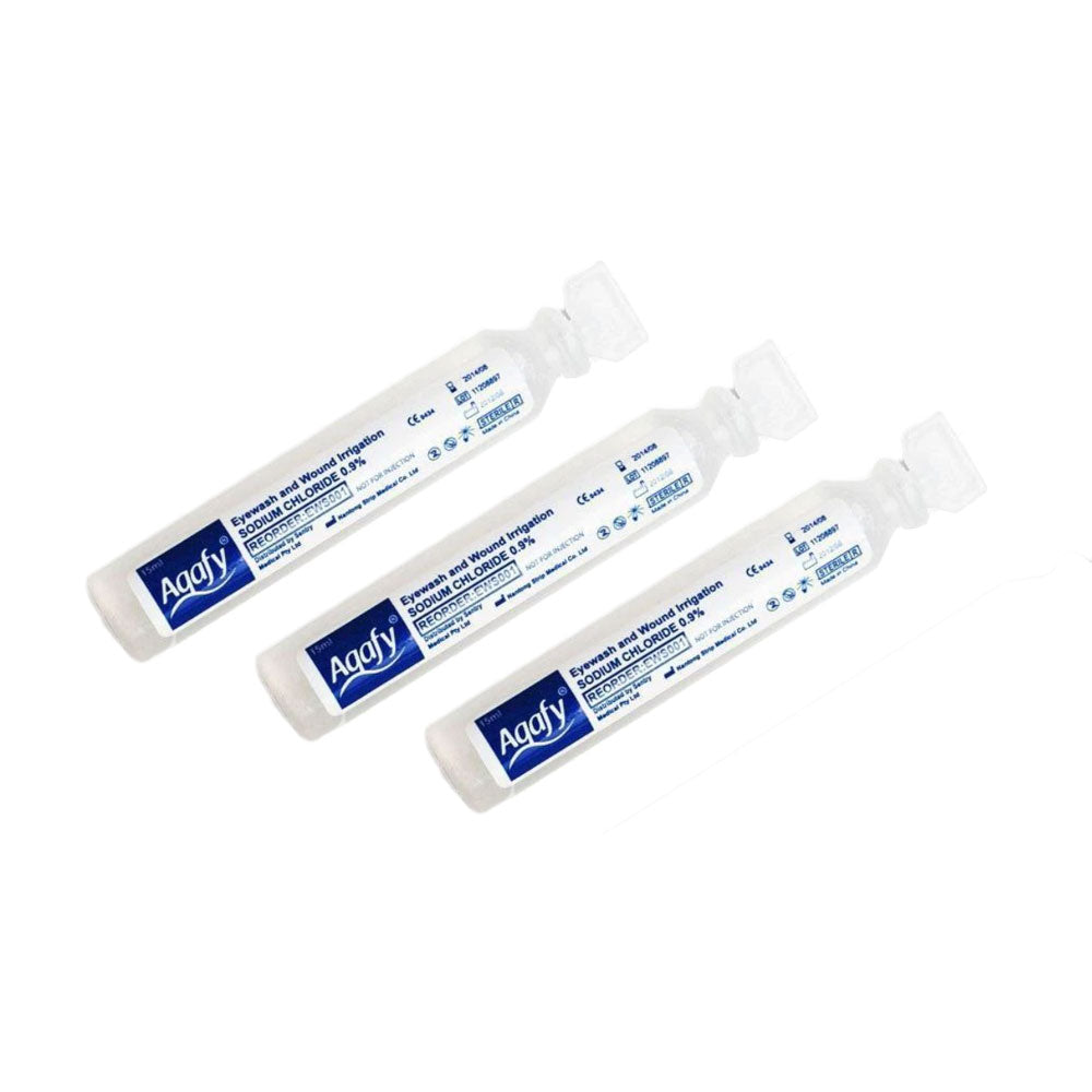 Aqafy Sodium Chloride Irrigation Solution (Saline Solution) - 15ml (4pk) / 30ml (3pk)