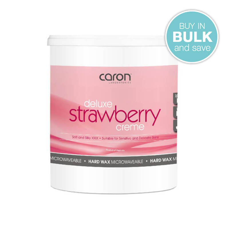 Caron Hot Wax (Deluxe Strawberry Crème) Microwaveable - 800gr
