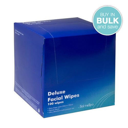 Facial Wipes Deluxe (33cm x 33cm) - 100/box