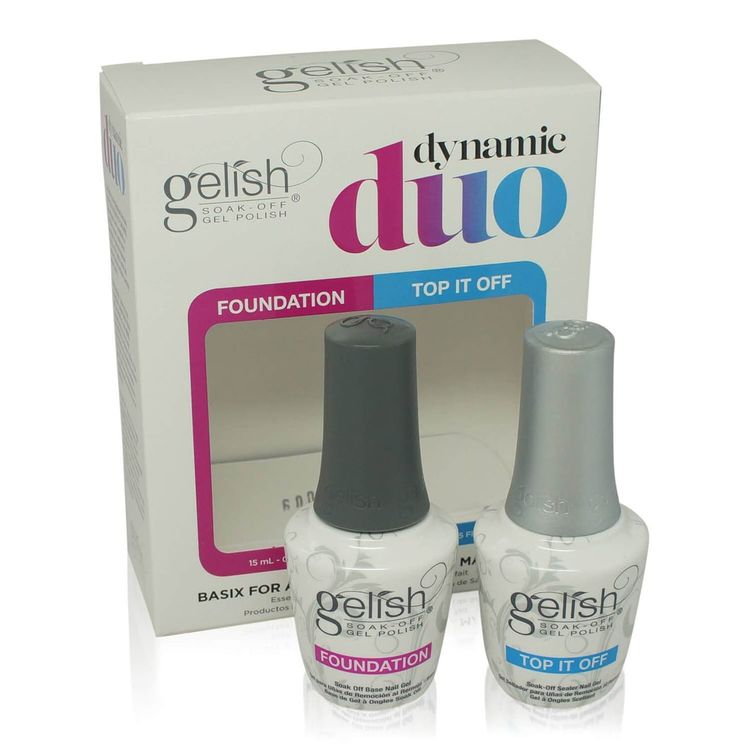 Gelish Pro Dynamic Duo - (Foundation + Top It Off)