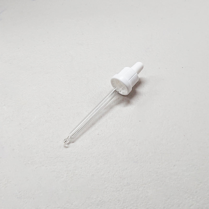 Accessories Aromatherapy: Glass Pipette (Liquid Dropper) White Top