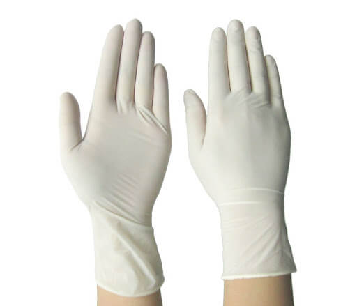 Skin Shield Latex Surgical Gloves (Low-Powdered & Curved Fingers) - Size 6.5