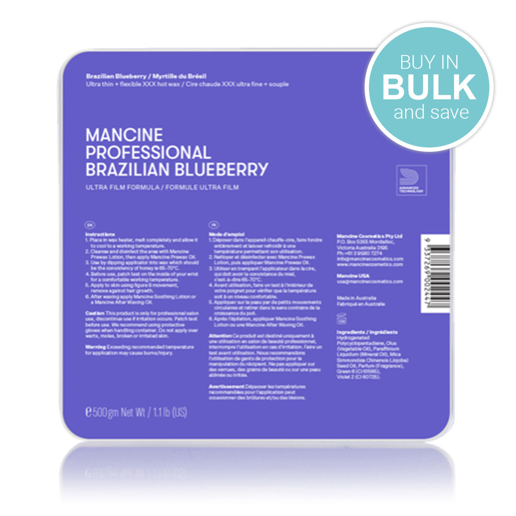 Mancine Hot Wax (Blueberry) - 500g
