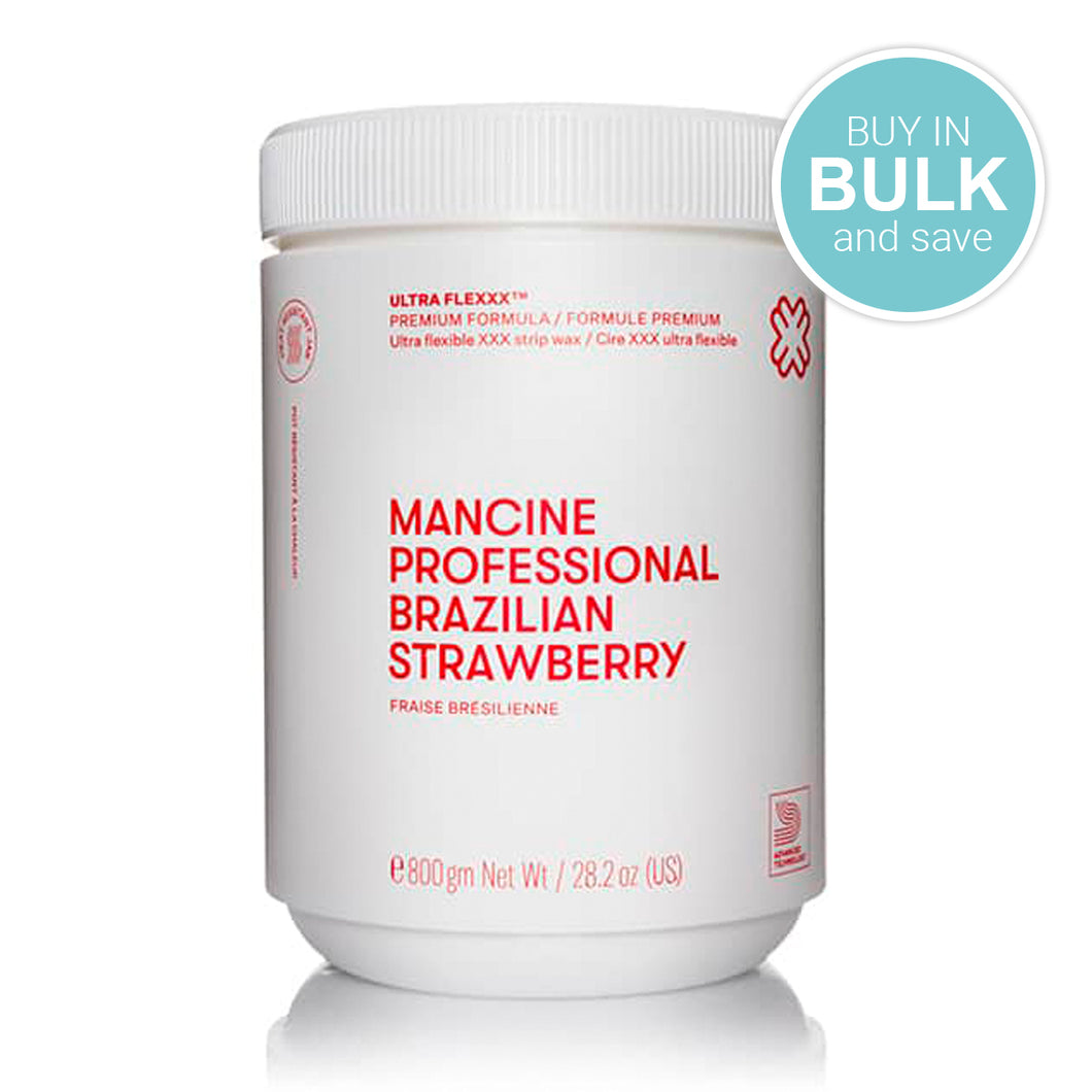 Mancine Strip Wax (Ultra Flexxx Brazilian Strawberry) - 800ml