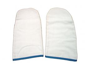 Paraffin Mitts Terry Toweling White - 1 pair